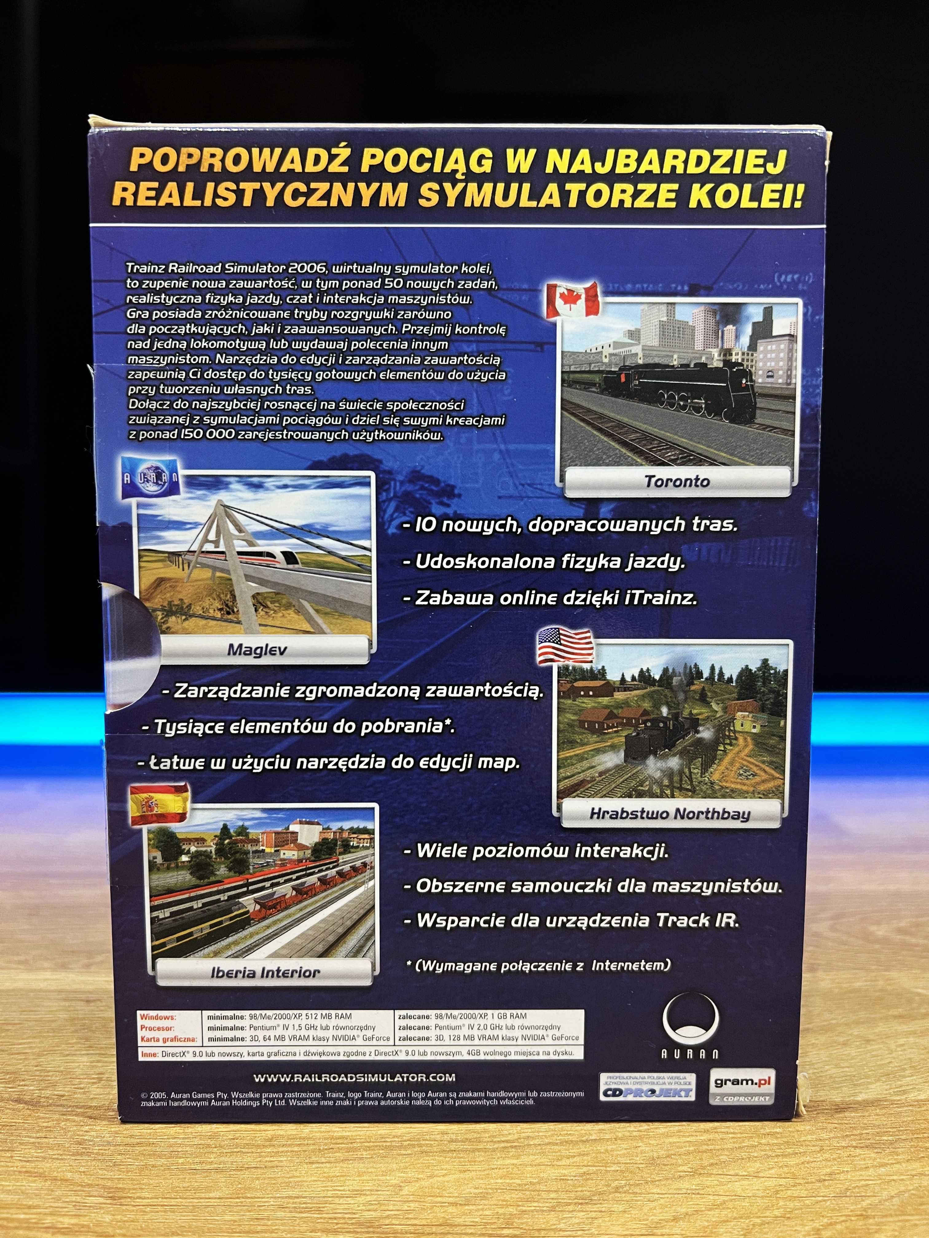 Trainz Railroad Simulator 2006 (PC PL 2005) BOX polskie wydanie