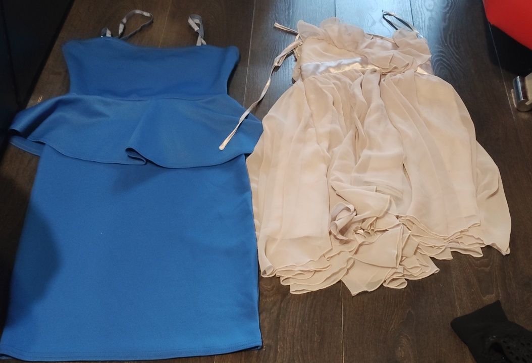 Boks pięknych damskich sukienek w rozmiarze S idealne do dalszej odspr
