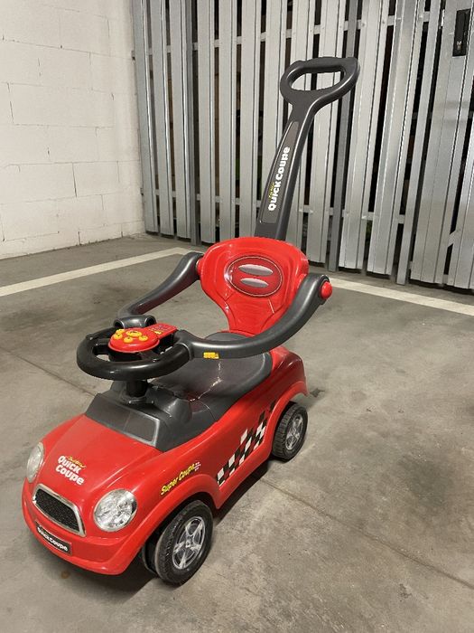 Jeździk, pchacz, auto, czerwony