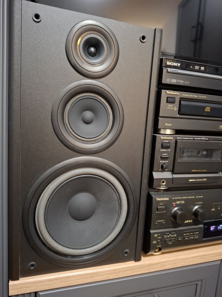 Technics Sony Panasonic MEGAZESTAW BluRay-SuperVHS-CD-RDS plus Kolumny