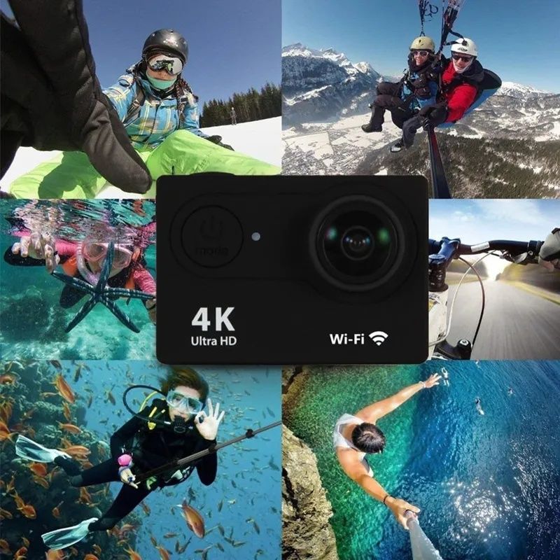 Ексшн-камера Ultra HD 4K/30fps WiFi 2,0
