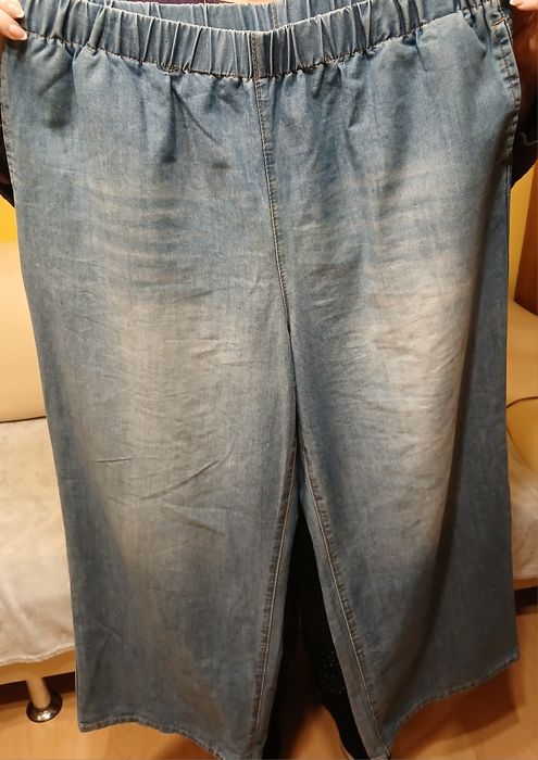 Spodnie damskie szerokie.