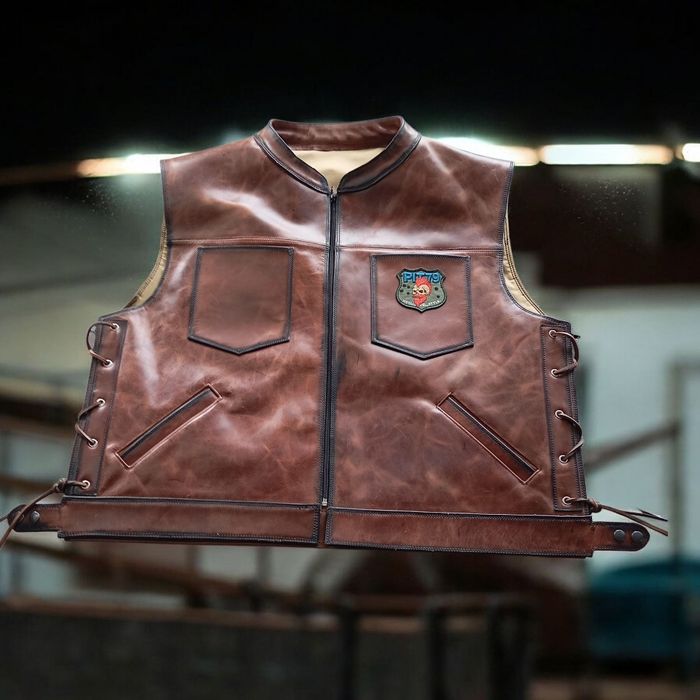 Coletes motard em pele