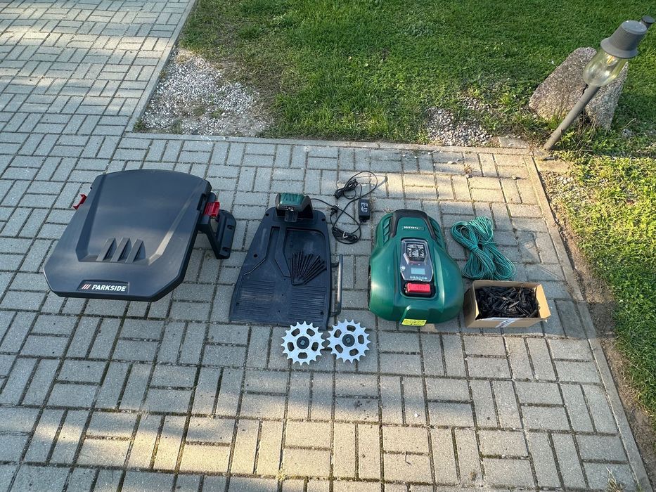 Robot koszący PARKSIDE PMRDA-20-Li B2 duży zestaw po 1 sezonie
