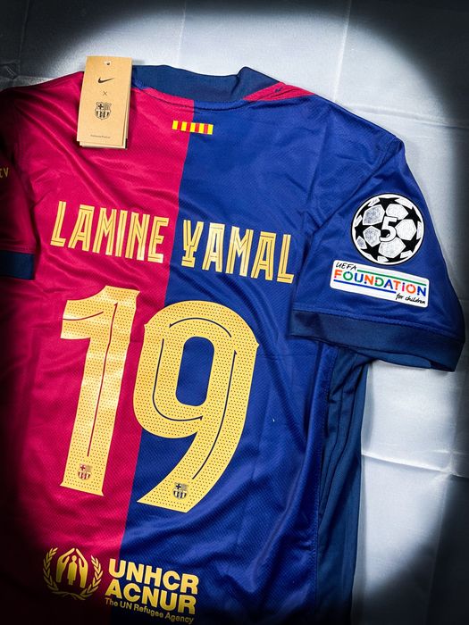 (M) Jersey Kit 24/25 Lamine Yamal #19 Barcelona Champions League / M