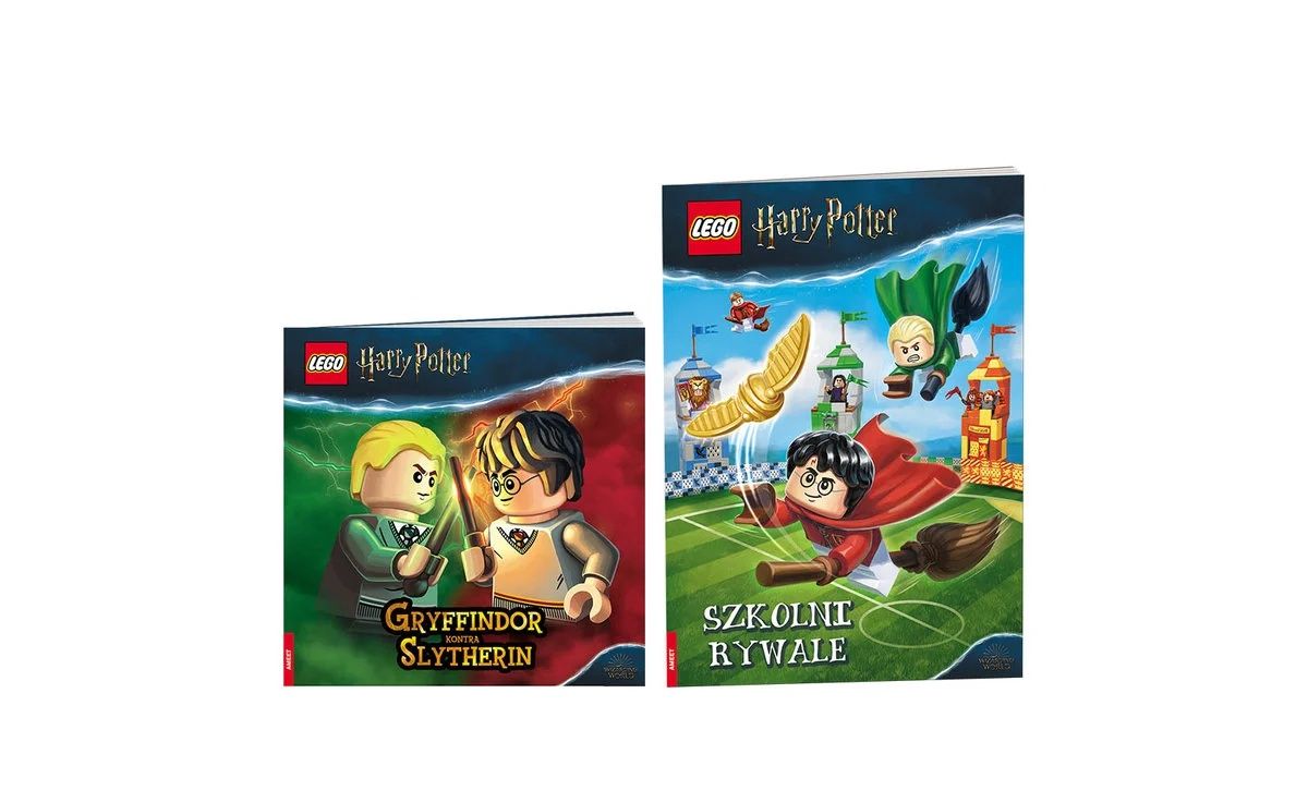 Harry Potter książki Lego. Potter kontra Malfoy figurki+książki