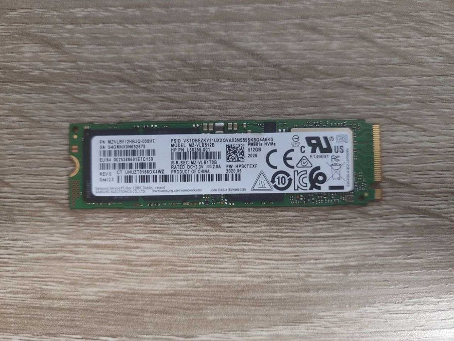SSD Samsung PM981a M.2 NVMe 512Gb 2280