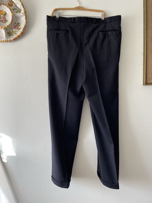 Zimowe spodnie męskie wełniane zakladkami 100% wełna Woolmark