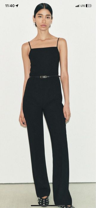 Nowy czarny kombinezon zara