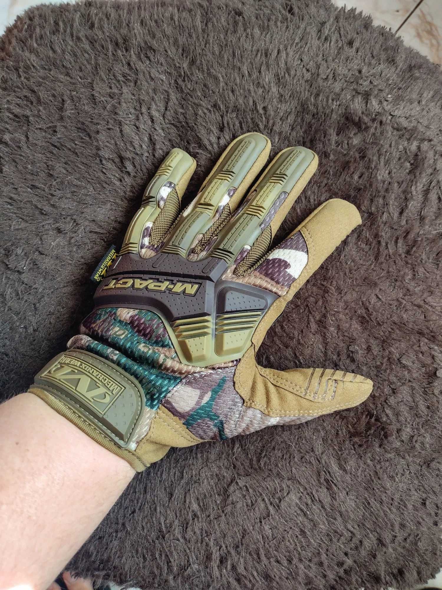 Rękawice taktyczne Mechanix Wear Mpact Army Desert moro fox Limited