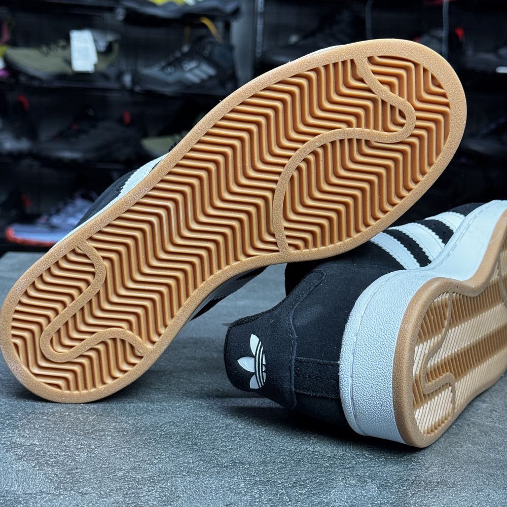 Чорні шкіряні кросівки Adidas Campus HQ6638 ОРИГІНАЛ 100% 38 р
