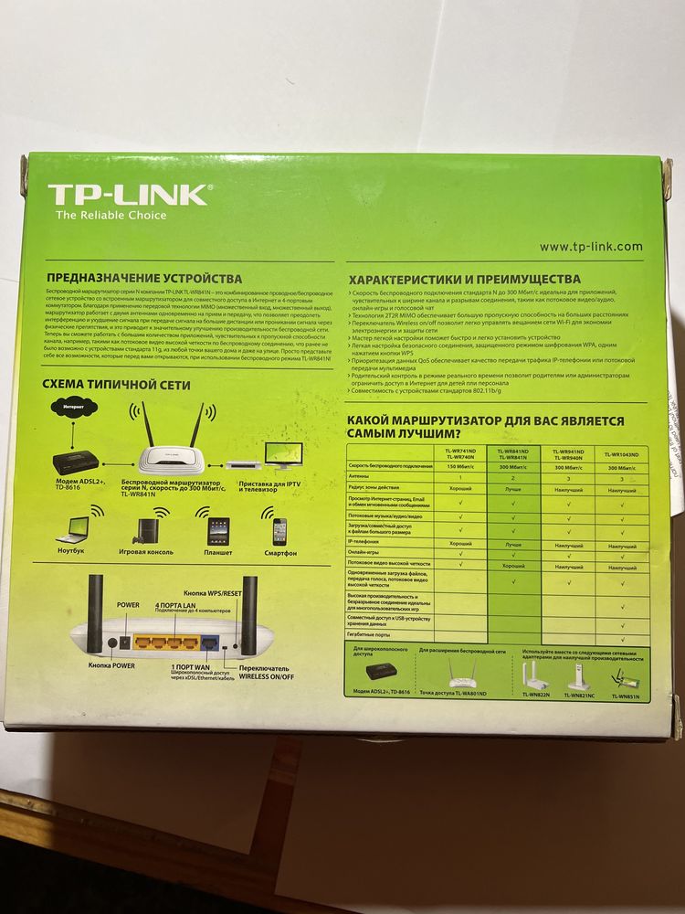 Tp-Link модем TL-wr841n