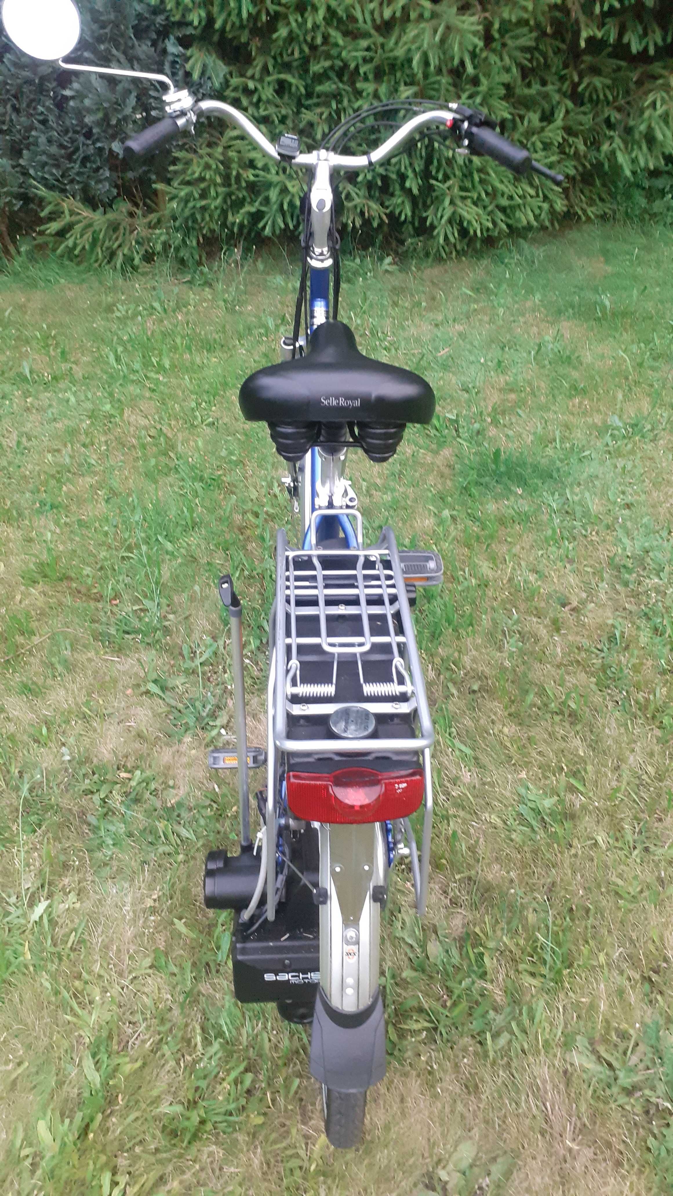 Rower Saxonette Luxus z silnikiem spalinowym Sachs E- start