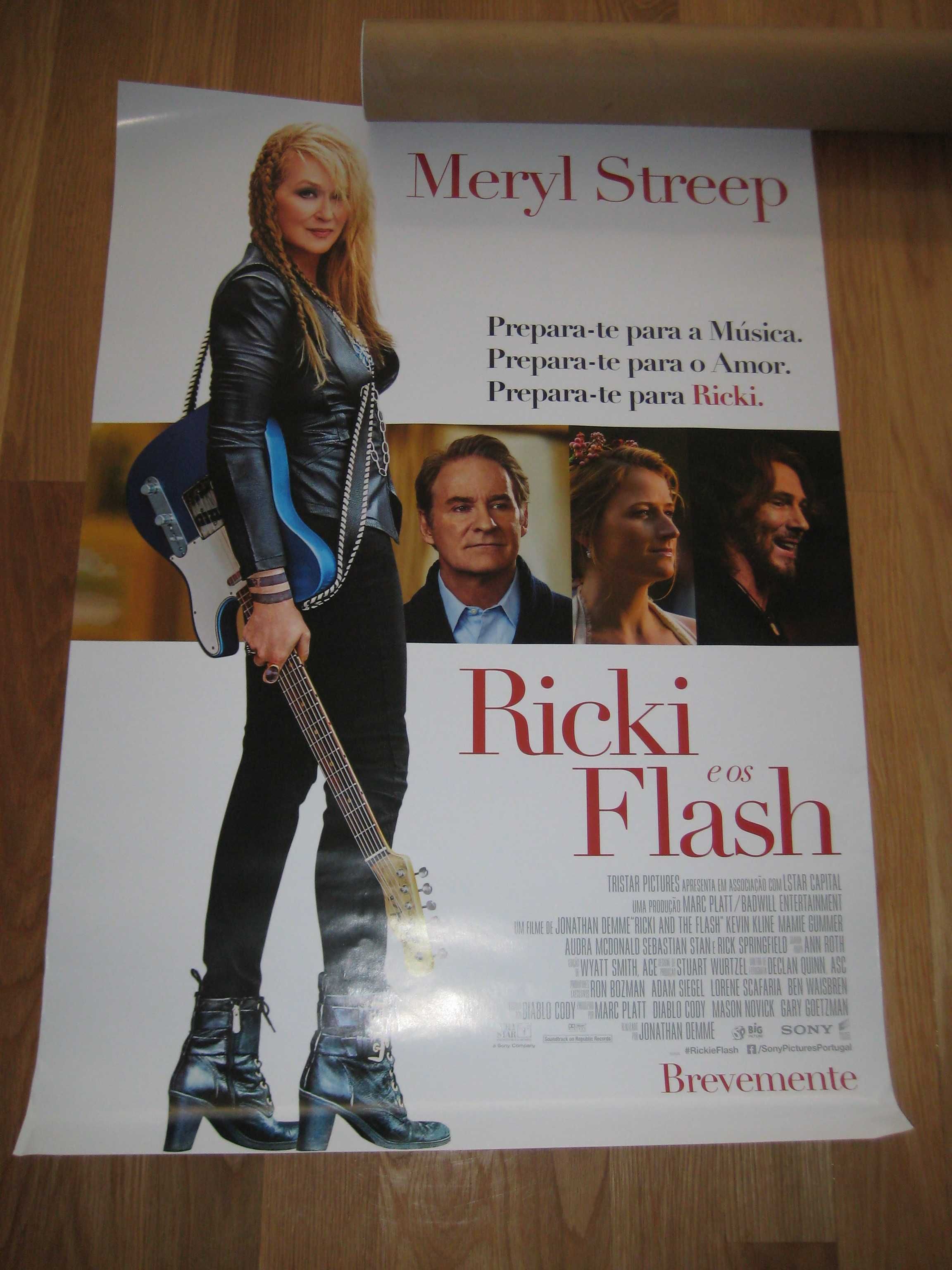 Meryl Streep - Poster do filme Ricki e os Flash (portes incluídos)