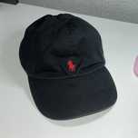 Чоловіча кепка Polo Ralph Lauren оригінал, чорна з червоним логотипом