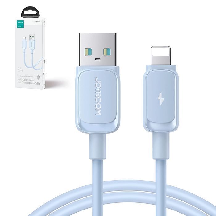 Kabel Lightning - USB 2.4A 1,2m Joyroom S-AL012A14 - niebieski