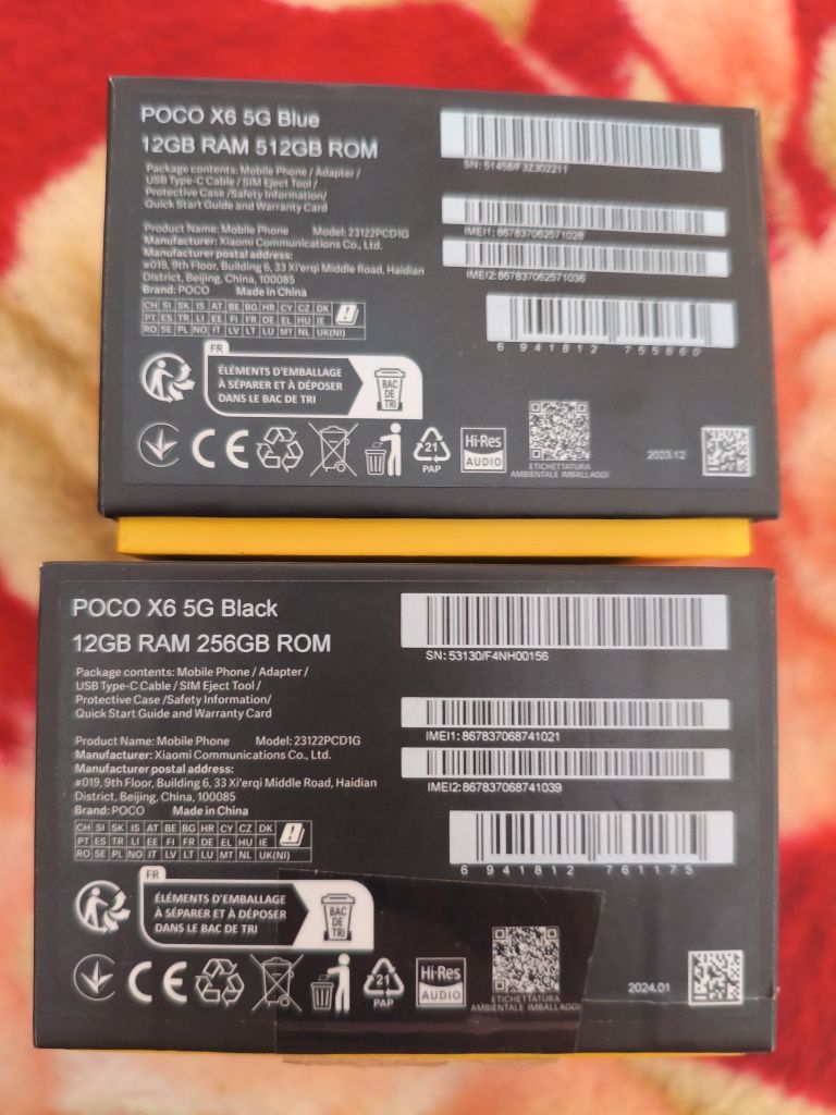 Продам Poco x6/256-512 і х7 pro/256,
