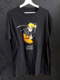 Koszulka L Naruto Shippuden Anime Czarna Długa Oversized Męska Damska