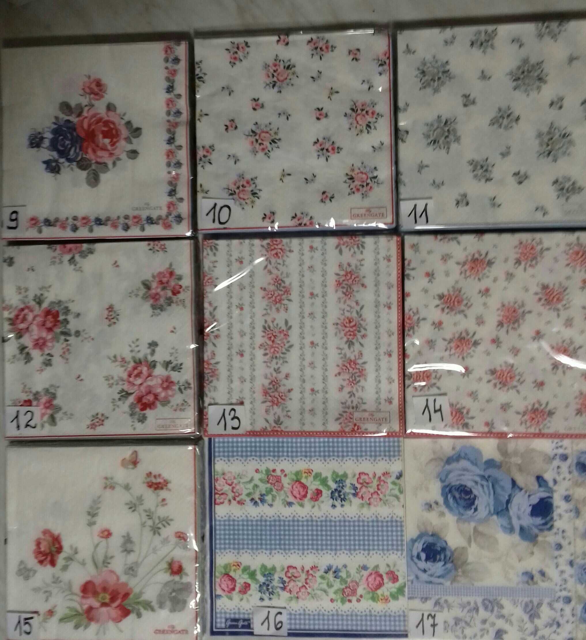 Serwetki decoupage kwiaty GREENGATE