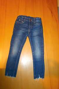 (167) Spodnie r. 110 jeansowe H&M dżinsowe HM skinny rurki jeansy