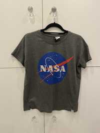 szary t-shirt koszulka nasa