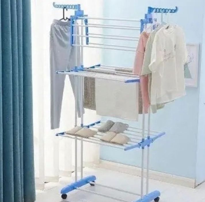 Складана підлогова сушарка для одягу та речей