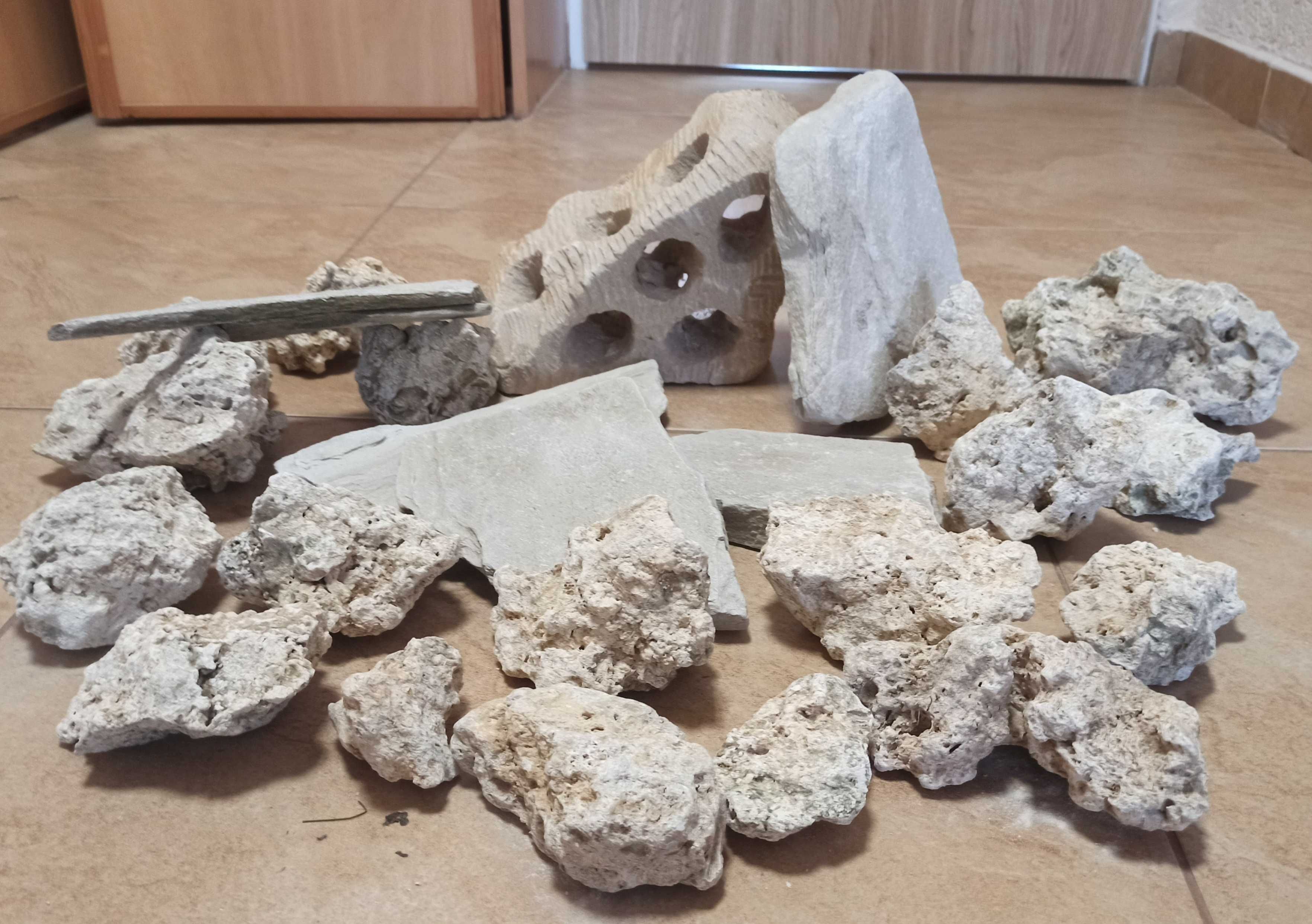 Wapień kamienie akwarystyczne