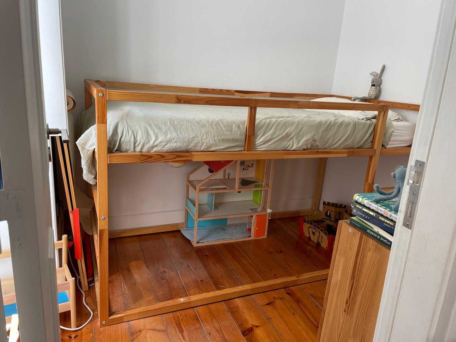 Cama reversível Kura Ikea 90x200 cm