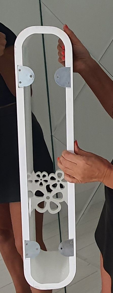 Półka lakierowana biała glamour piękna  tanio