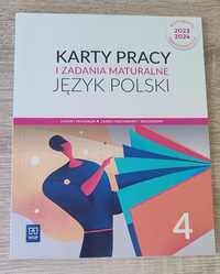 Język polski 4 Karty pracy i zadania maturalne - WSiP