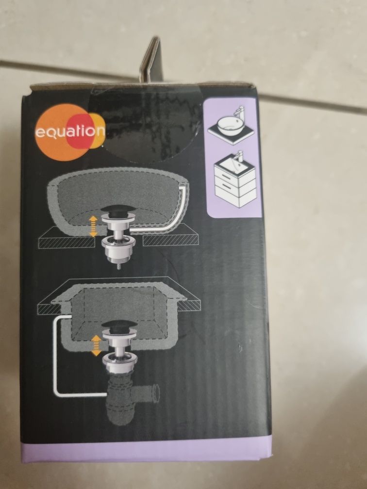 Korek spustowy ADJUSTABLE KLIK-KLAK regulowany czarny EQUATION