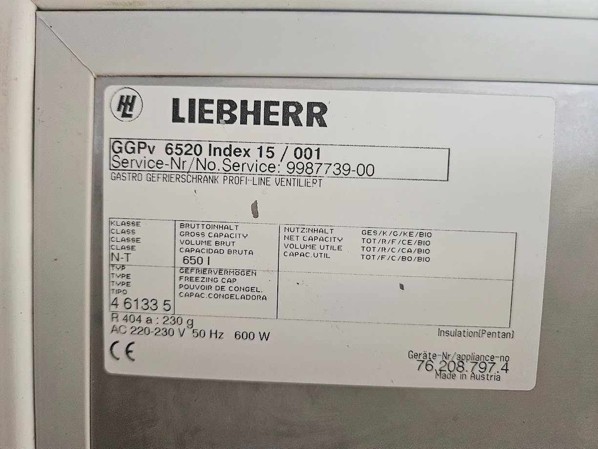 Zamrażarka Liebherr GGPv 6520 – 650L, Profi-Line