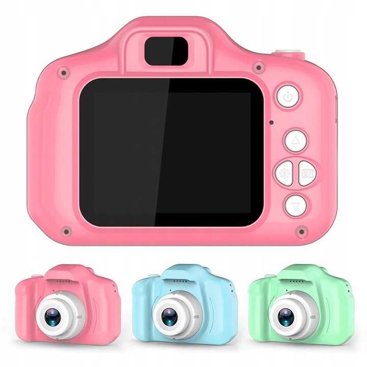 APARAT CYFROWY dla Dzieci Fotograficzny Kamera Różowy + Karta 4GB