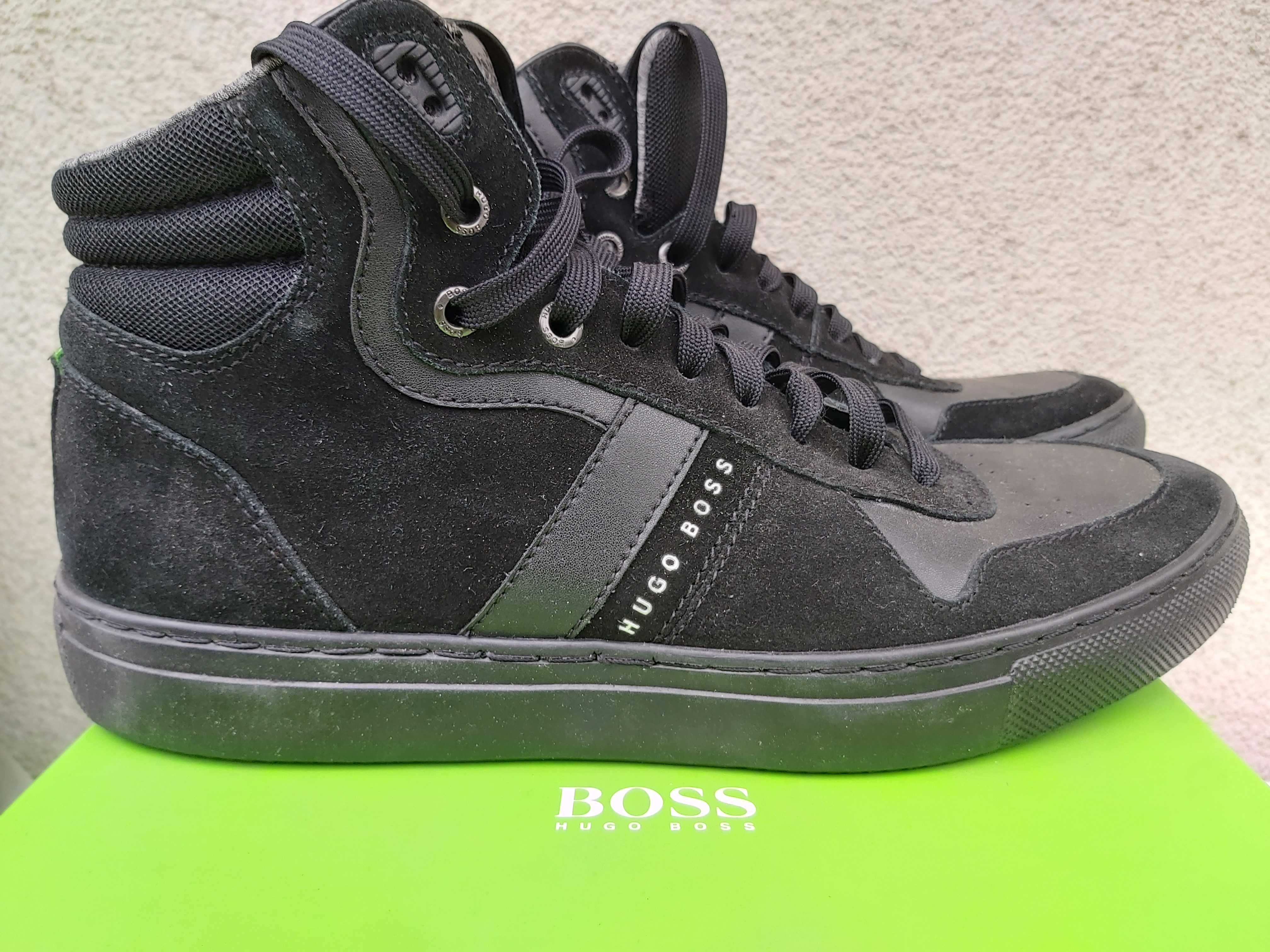 Półbuty HUGO BOSS czarne wada 42 a290 sneakersy botki męskie