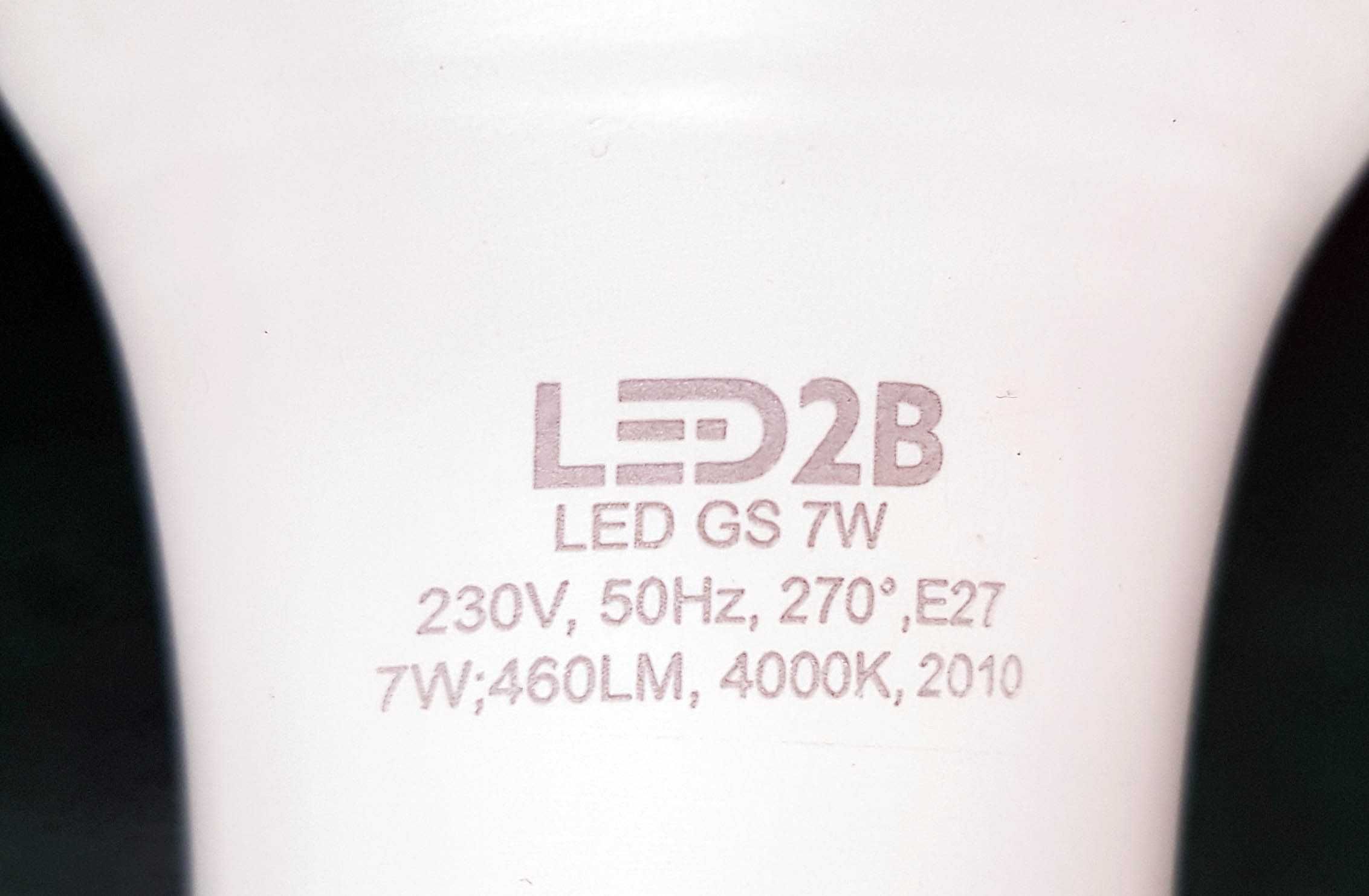 Żarówka LED 7W 4000K E27 LED2B