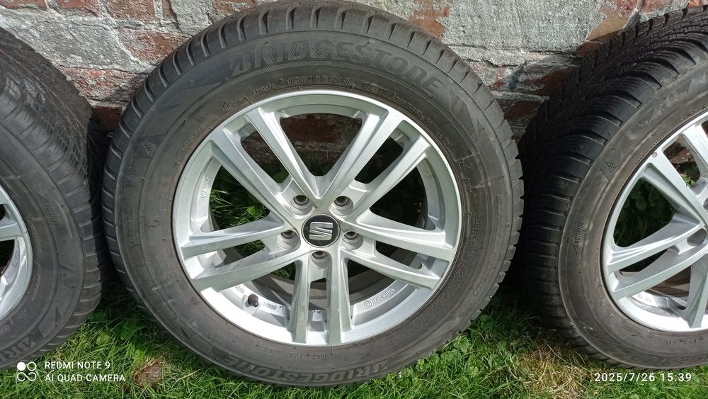 Felga aluminiowa Seat 15" 5x100 5,5J ET40 opony zimowe