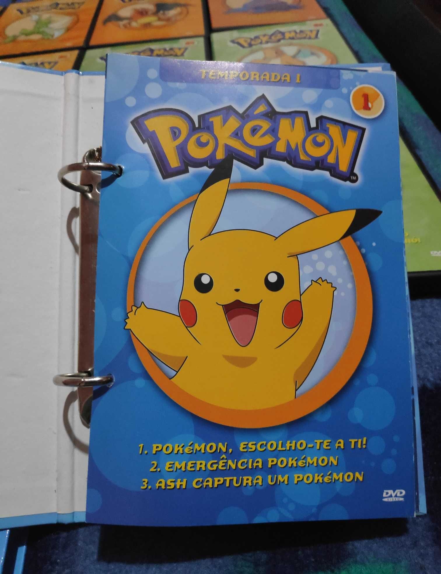 DVD Pokémon - Temporada 1, 2, 3 [Coleção completa]