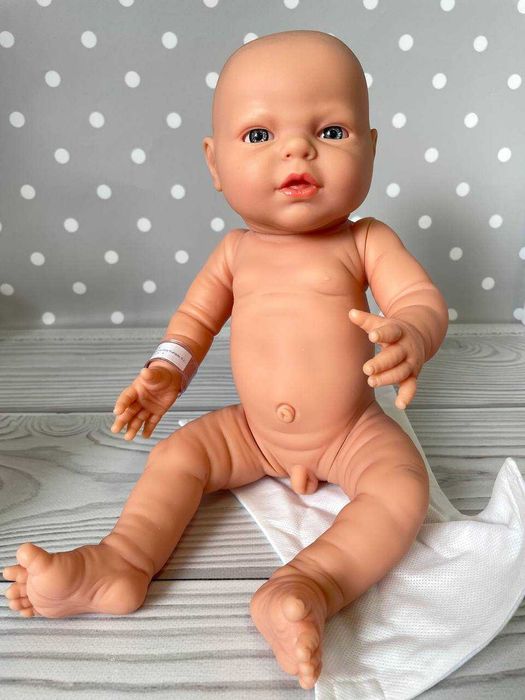 Іспанський пупс реборн дівчинка хлопчик у підгузку Nines d`Onil, 43 см