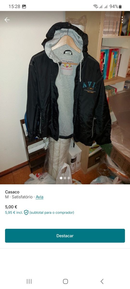 Vários casacos para venda