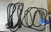 Kabel VGA & Kabel zasilający PC