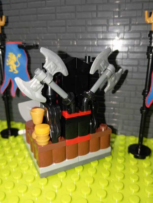 Zestaw Moc Tron Królewski Crusaders Knights +4 Figurki jak LEGO Castle