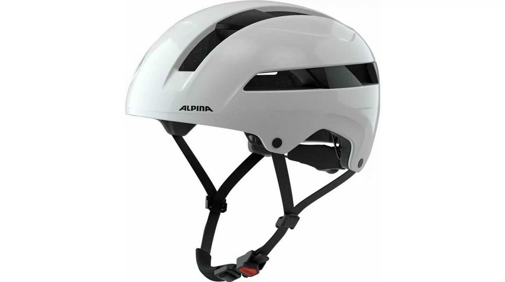 Alpina SOHO M 55 59 white gloss kask rowerowy miejski hulajnoga E-bike