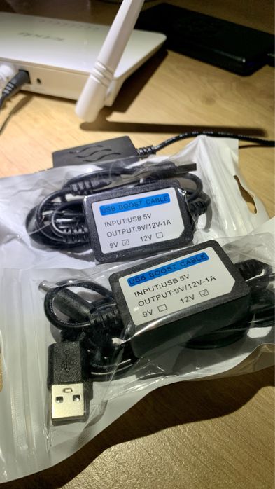 WiFi Роутер через Power Bank USB DC UPS. 5v на 9v, 12v 2.5A
