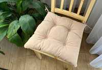 Poduszka na krzesło gruba 40 cm x 40 cm x 6 cm, bawełna, nowa