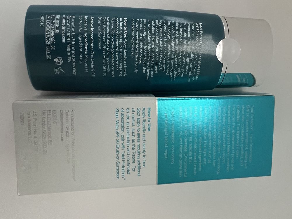 Colorscience matte spf 50, сонцезахисний крем для обличчя