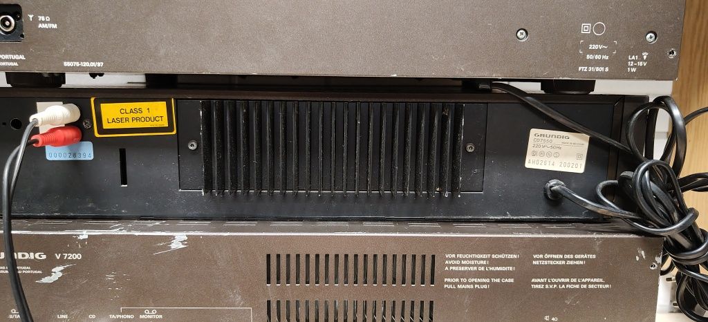 Wieża GRUNDIG V 7200, CD 7550, T 7200. Vintage