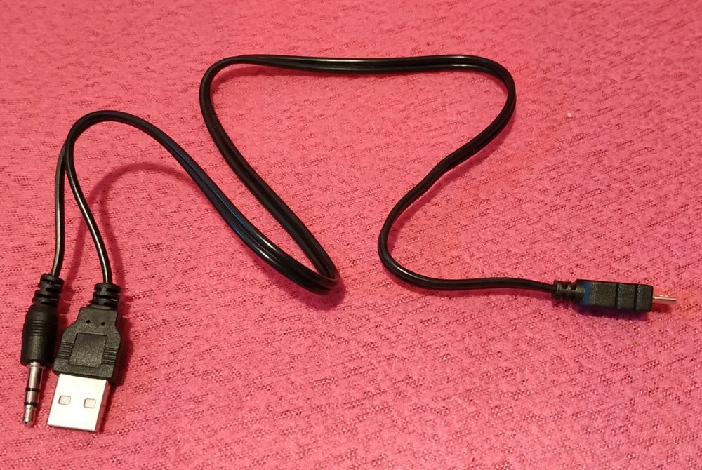 kabel USB na micro USB + wtyk słuchawkowy
