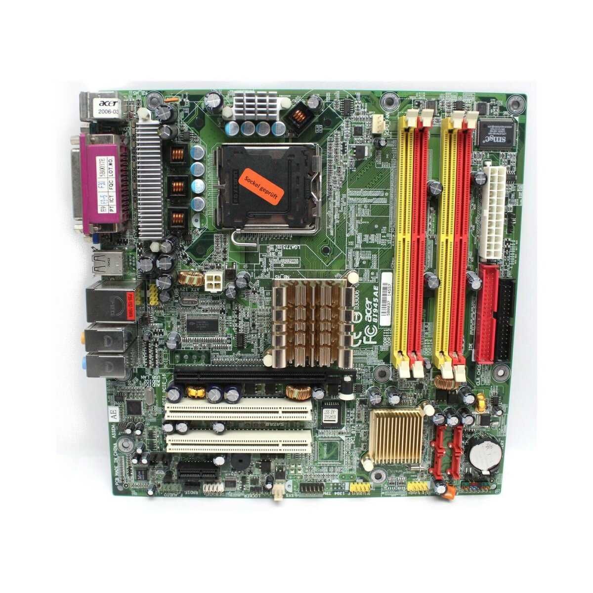 Gigabyte GA-8I945P-G + CPU Intel 930D dual core (LGA 775)