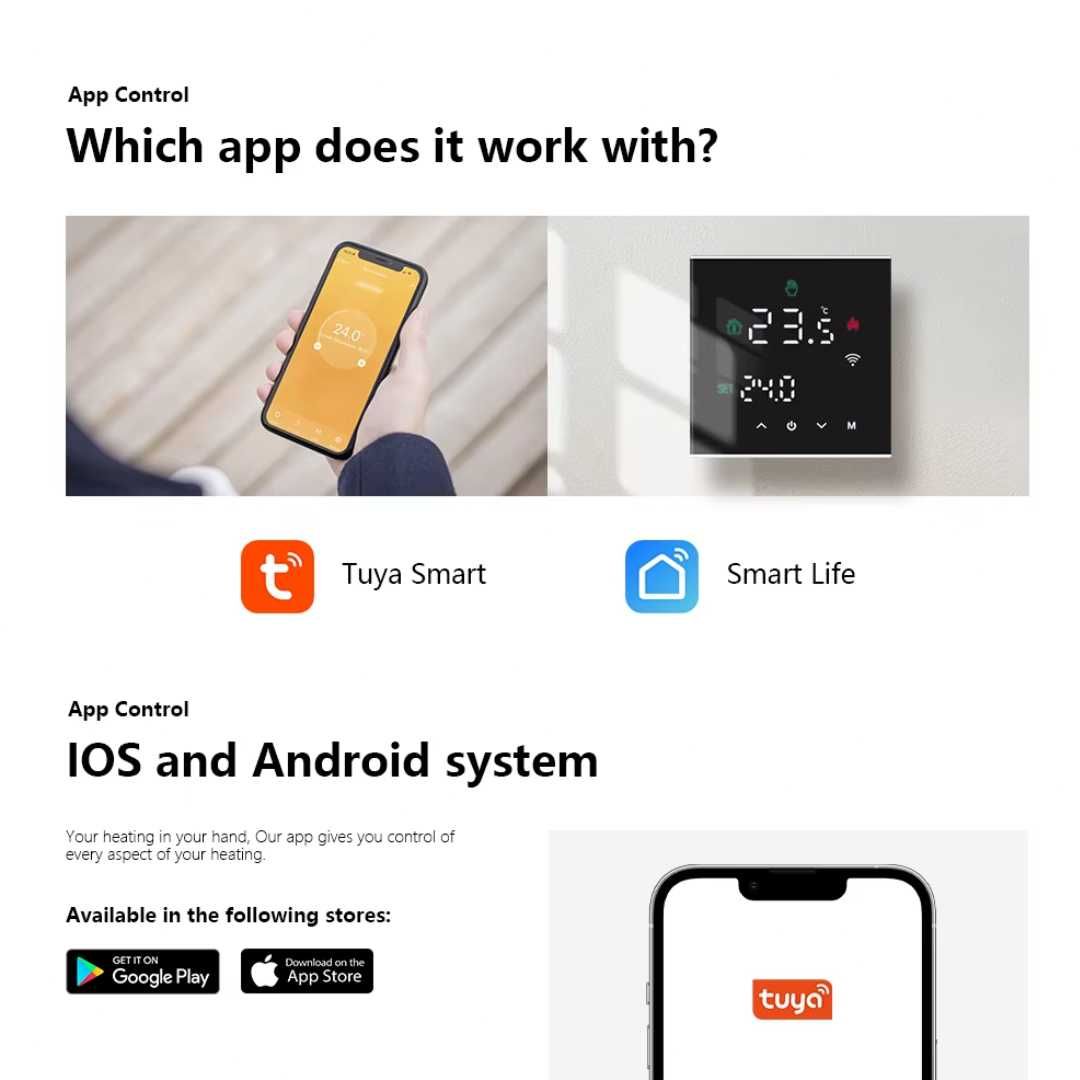 Розумний комплект керування теплою підлогою SmartLife\Tuya