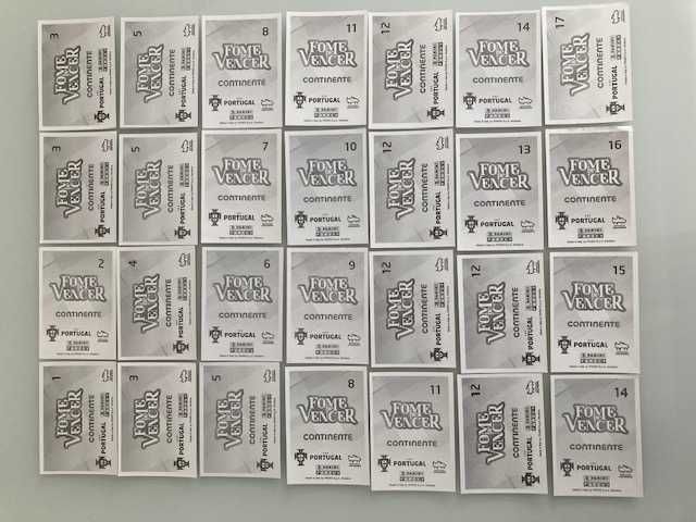 Cromos Fome de vencer 2021, (144) normais, prateados (incluindo CR7)*